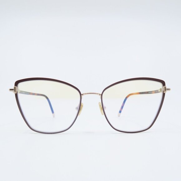 Tom Ford TF 5740-B 048 54mm. Red and Gold New Women's Eyeglasses Frames. - Picture 2 of 7